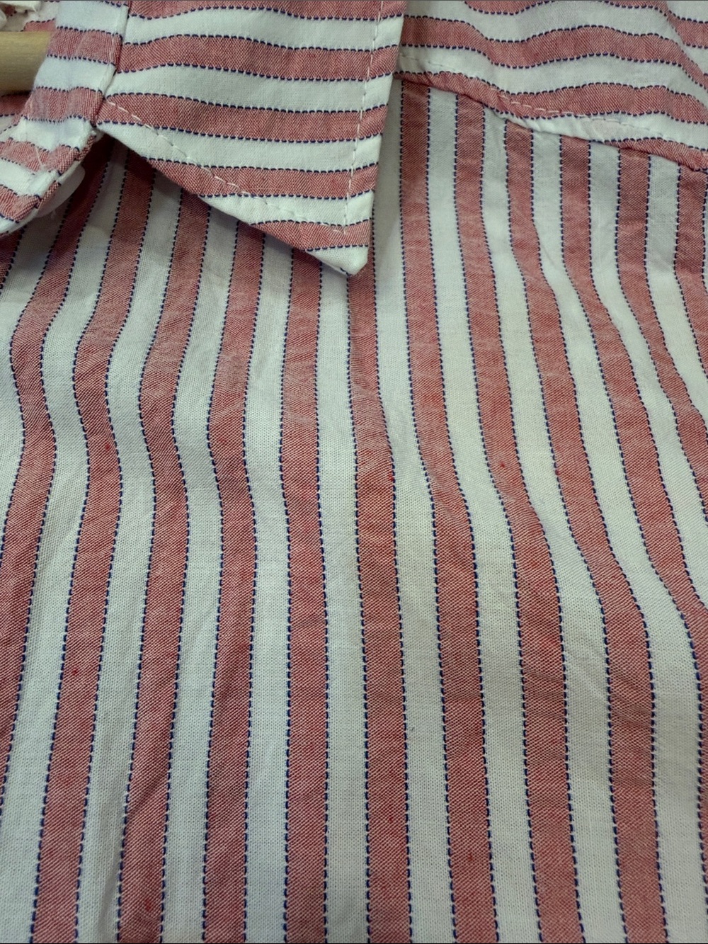 Anthropologie Oversized Striped Long-Sleeve Blouse Size Large - Picture 6 of 8